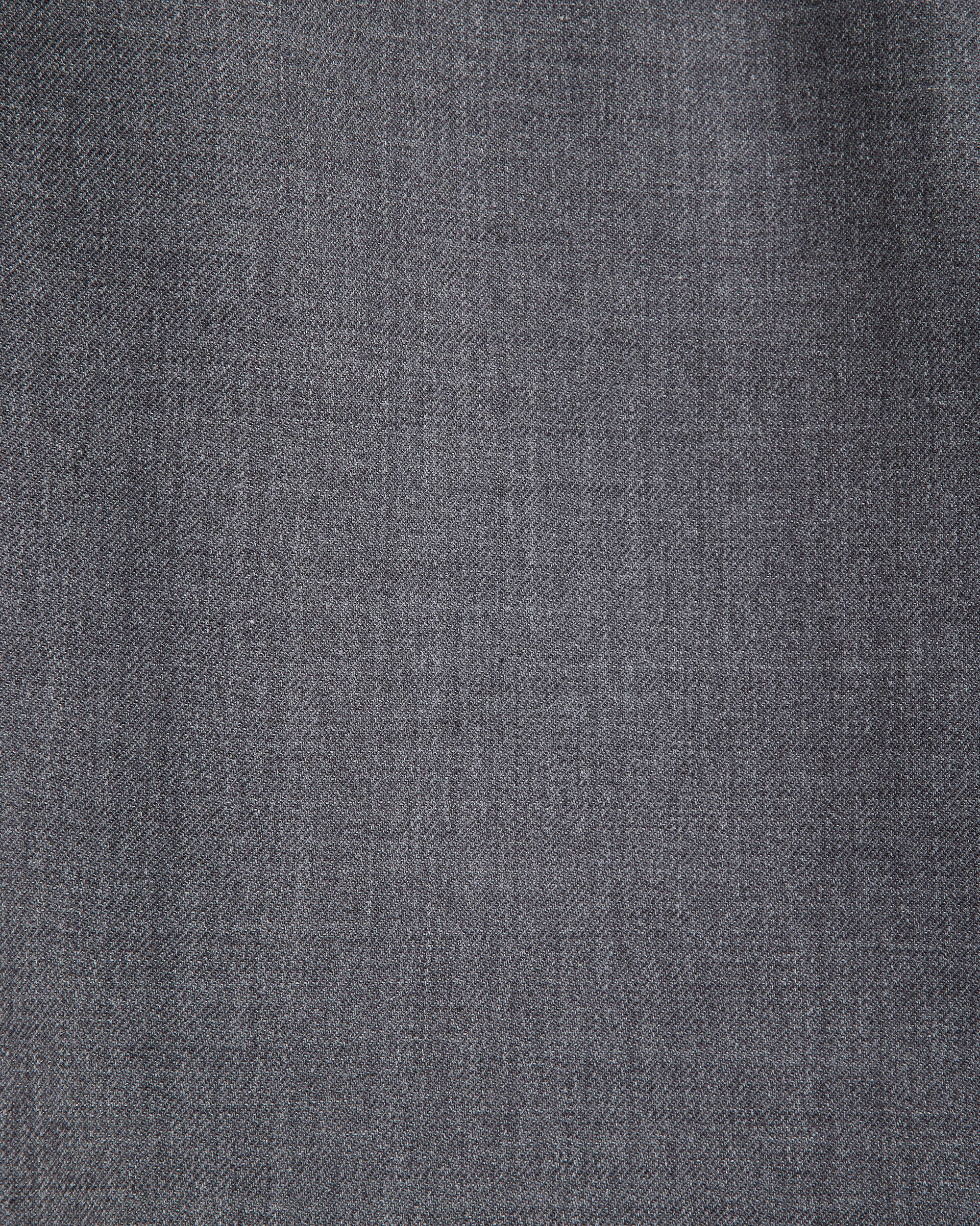 Recycled Polyester Wool Gabardine / Double Pleated Baggy Trousers, Gray